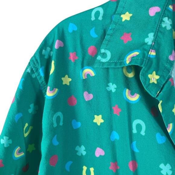 Tipsy Elves Men's Lucky Charmer Button Down Shirt St. Patrick's Patty Day Medium - Picture 6 of 9